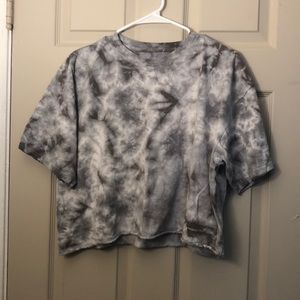 Marble tie dyes Boxy crop tee!